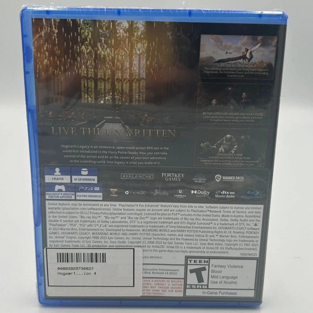 Hogwarts Legacy PS4 Standard Edition New Sealed RPG